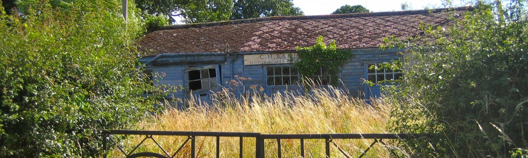 The old garage. I got my first car here, many years ago.