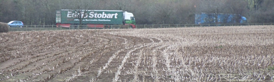 Eddie Stobart -- a familiar name heads past the village