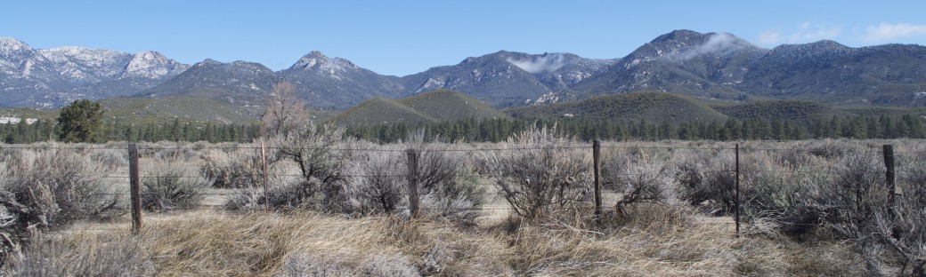 Driving east toward the San Bernardino Mountains