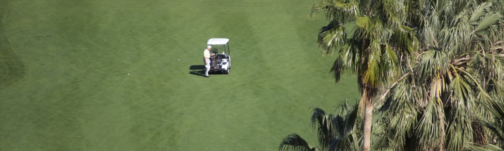 A golf course at Palm Springs